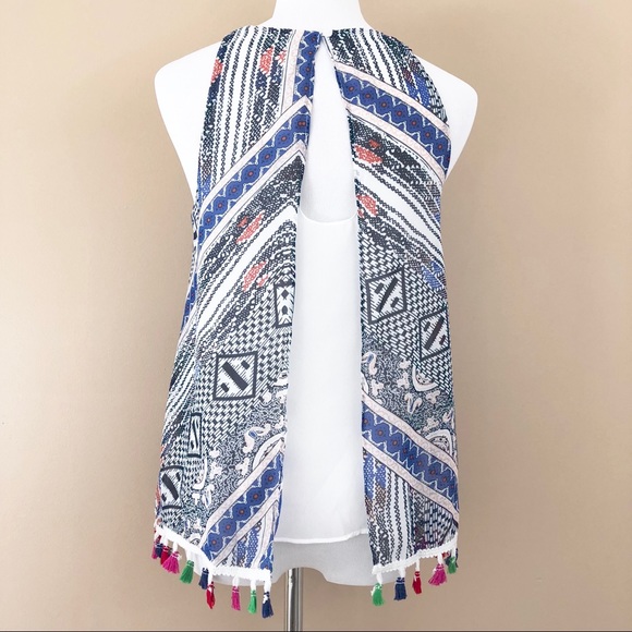 NWT ‘St Tropez’ printed tassel tank - Picture 6 of 7